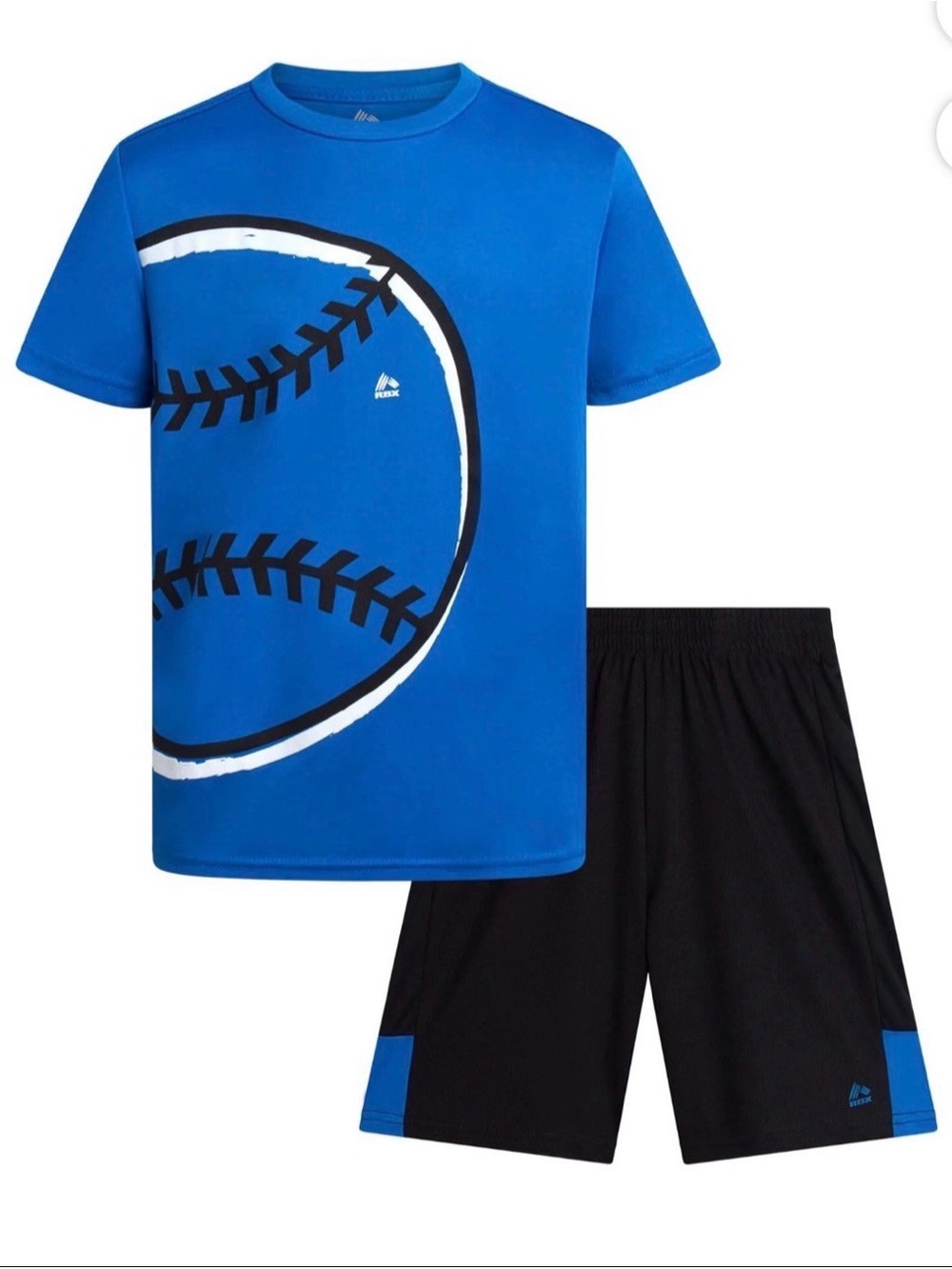 RBX Boys 2-Piece Baseball Athletic Outfit Set – Size 10 – Blue & Black – New